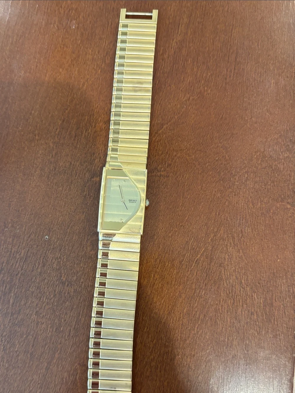 Vintage 1990 Seiko 2Y00-5E60 Half Moon Piano Dial Gold Watch - Untested / Rare